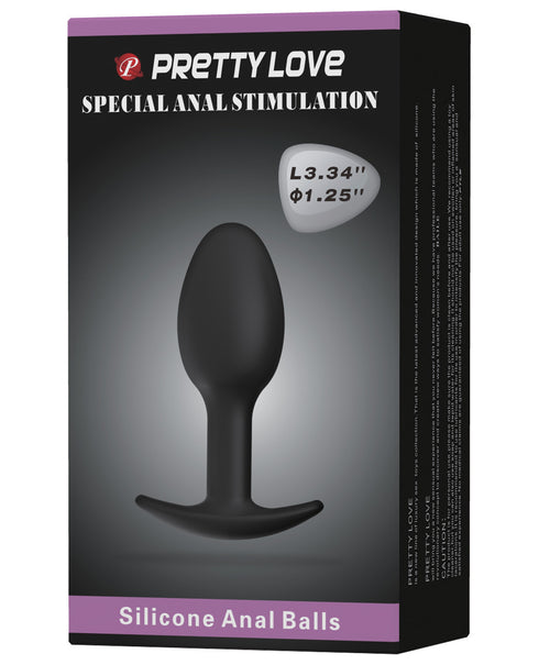 Pretty Love 3.34" Silicone Anal Plug w/Ball