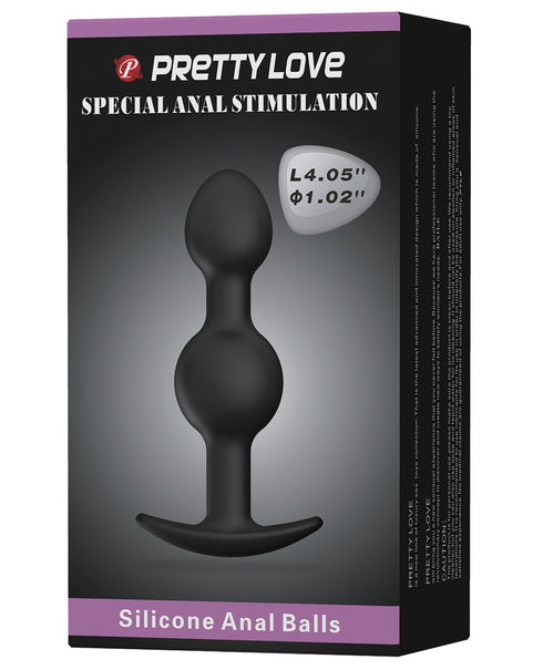 Pretty Love 3.34" Silicone Anal Plug w/Ball