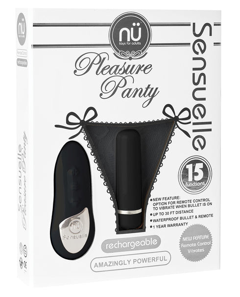 Nu Sensuelle Pleasure Panty Bullet w/Remote 15 Function