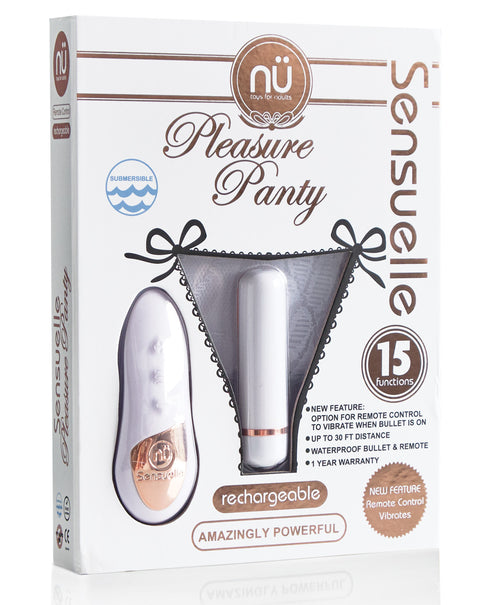 Nu Sensuelle Pleasure Panty Bullet w/Remote 15 Function