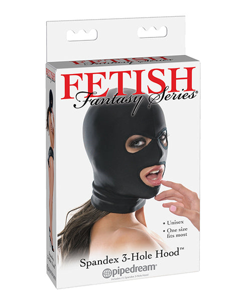 Fetish Fantasy Series Spandex 3 Hole Hood