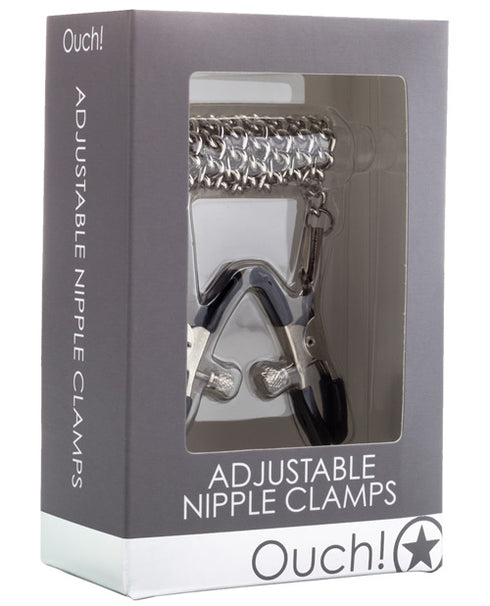 Shots Ouch Adjustable Nipple Clamps w/Chain