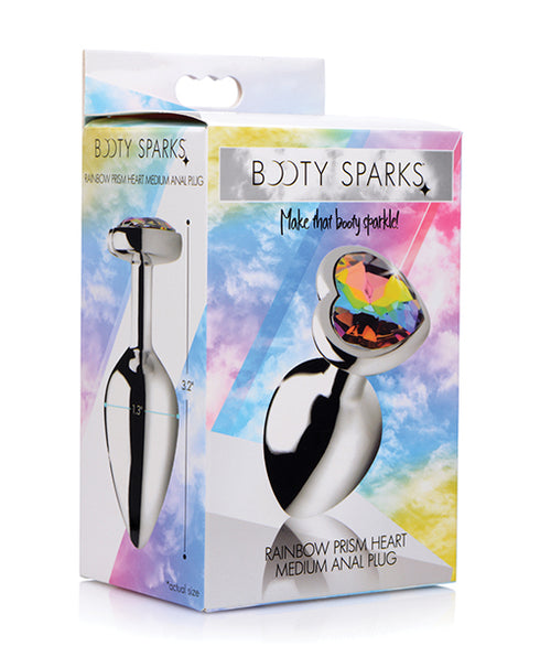 Booty Sparks Rainbow Prism Heart Anal Plug