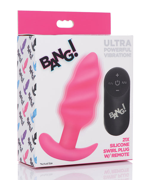 Bang! Vibrating Butt Plug w/Remote Control