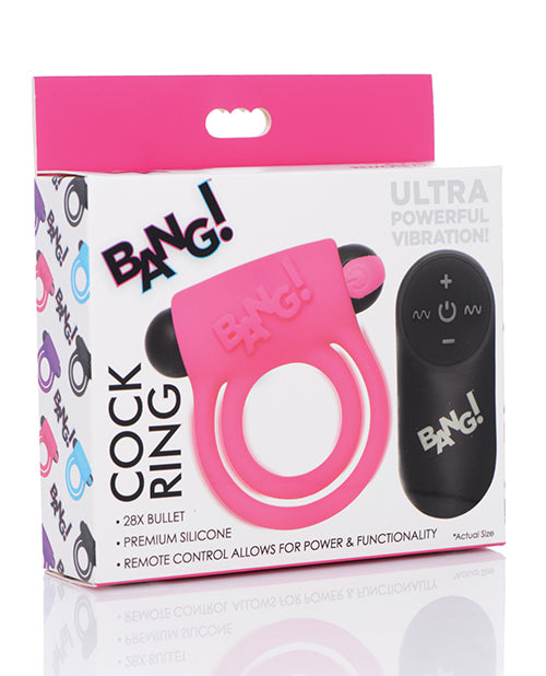 Bang! Vibrating Cock Ring & Bullet w/Remote WorldVibes Bang! Vibrating Cock Ring & Bullet w/Remote WorldVibes